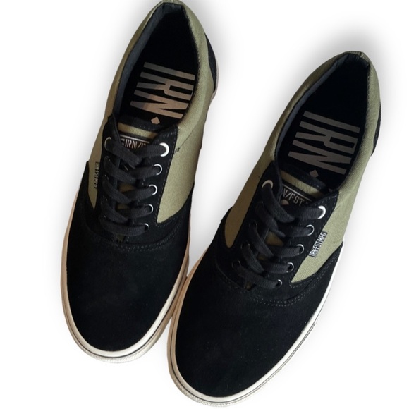 NWB Iron Fist Kid Simsole Sneakers in Olive Black Unisex Woman 9 Men 7 - Picture 10 of 13